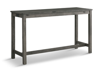 Rodman Sofa Bar Table With 3 Stools - Charcoal