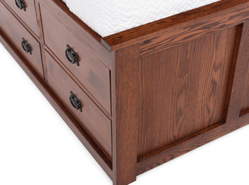 American Mission II Queen Storage Bed