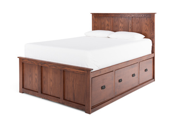 American Mission II Queen Storage Bed