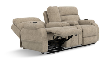 Hyde Dual Power Lift Loveseat with Console