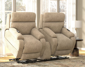 Hyde Dual Power Lift Loveseat with Console