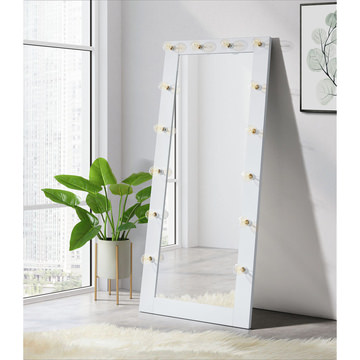 Jewel Lighted Floor Mirror