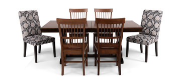 Portico Table With 4 Clayton Chairs And 2 Noah Chairs