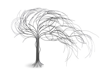 image Willow Tree Metal Wall Art