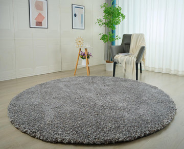 Lisbon Granite Shag Area Rug - 7′0″ X 7′0″