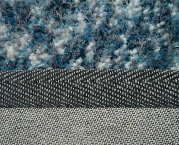 Lisbon Caribbean Blue Shag Area Rug - 5′0″ x 8′0″