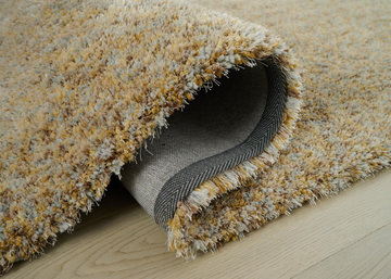 Lisbon Flaxen Shag Area Rug - 5′0″ X 8′0″