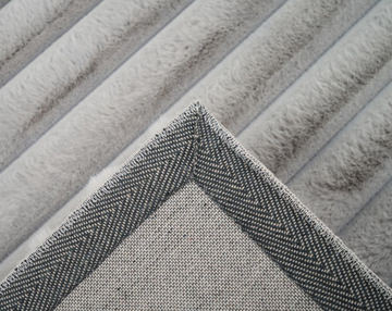 Madrid Corded Shag Silver Area Rug - 5′0″ X 7′0″