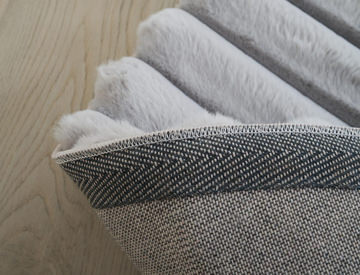 Madrid Corded Shag Silver Area Rug - 7′0″ X 7′0″