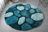 Mateos Emerald Green Shag Area Rug - 7′0″ X 7′0″ thumbnail 1