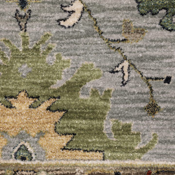 Eliana Mahal Baltic w/Green Area Rug - 7′10″ x 10′10″