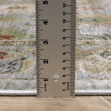 Eliana Mahal Baltic w/Green Area Rug - 7′10″ x 10′10″