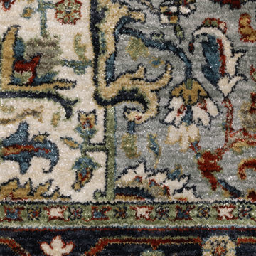 Eliana Medallion Ruby Area Rug - 7′10″ x 10′10″