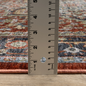 Eliana Medallion Ruby Area Rug - 7′10″ x 10′10″