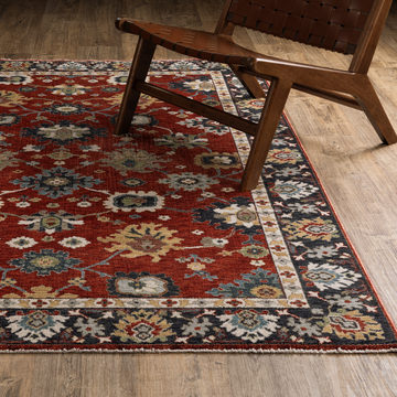 Eliana Mahal Ruby Area Rug - 7′10″ X 10′10″