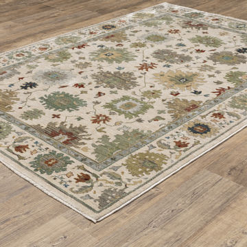 Eliana Mahal Ivory Area Rug - 7′10″ X 10′10″