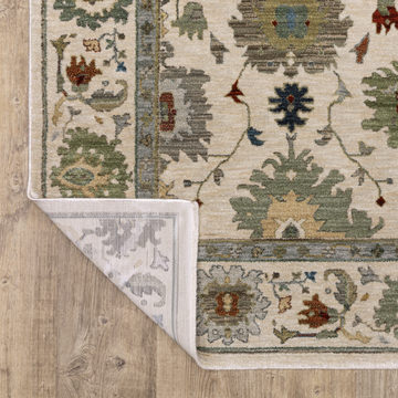 Eliana Mahal Ivory Area Rug - 7′10″ X 10′10″