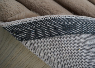 Madrid Fawn Corded Shag Area Rug - 7′0″ X 7′0″