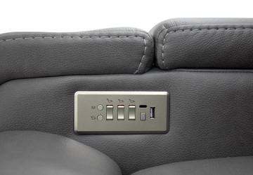 Merrick Power Recliner - Smoke
