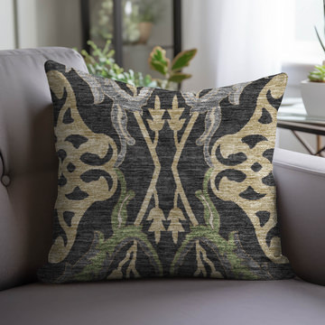 Hatay Black Washable 18″ Pillow