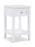 Chesapeake 1 Drawer Nightstand - White thumbnail 1