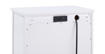Chesapeake 3 Drawer Nightstand -White