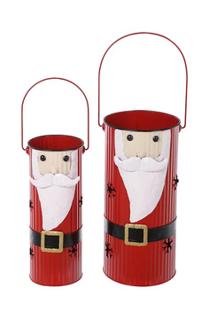 image Santa Bucket Set Of 2