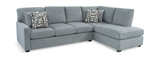 Gibson Sectional with Right Chaise - Marble thumbnail 1