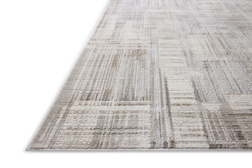 Hollis Pebble/Ivory Area Rug - 5′3″ X 7′6″