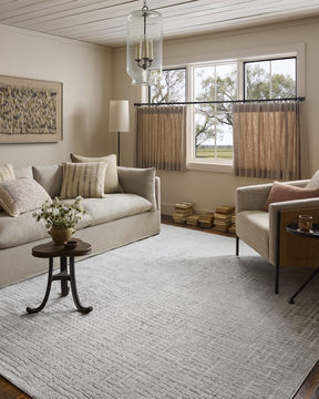 Hollis Ivory/Stone Area Rug - 5′3″ X 7′6″