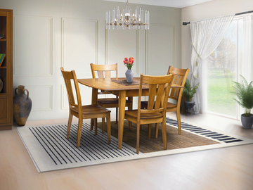 Lane Drop Leaf Table With 4 Sterling Dining Chairs