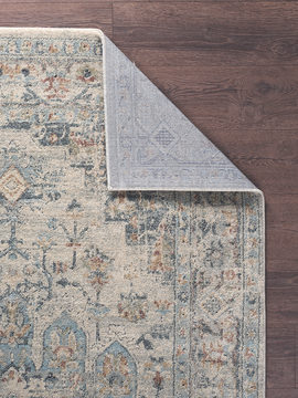 Solana Ivory/Blue/Valencia Area Rug - 9′0″ X 12′2″