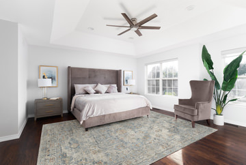 Solana Ivory/Blue/Valencia Area Rug - 9′0″ X 12′2″