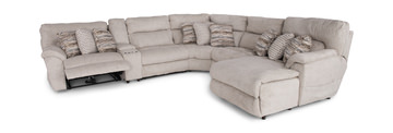 Retreat 6 Piece Power Reclining Modular Sectional With Massage