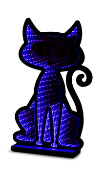 16″ Halloween Cat Infinity Lights