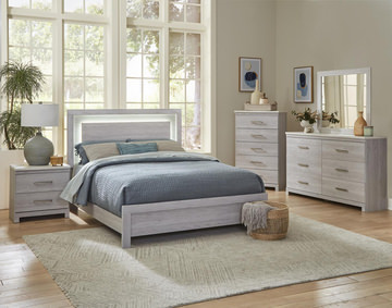 image Sandalwood Panel Bedroom Suite - Queen