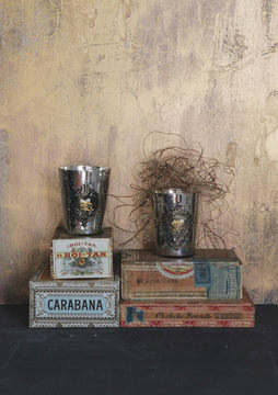 Mercury Glass Votive Holder