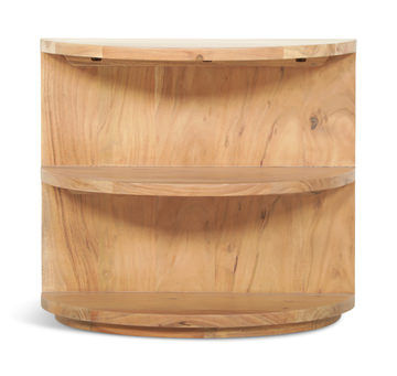 Elyse Half Round End Table