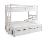 Skyler Twin/Full Bunk Bed With Ladder - White thumbnail 7