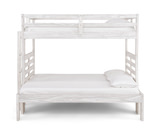 Skyler Twin/Full Bunk Bed With Ladder - White thumbnail 2