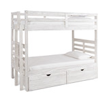 Skyler Twin/Twin Bunk Bed With Ladder - White thumbnail 3
