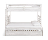 Skyler Twin/Full Bunk Bed With Ladder - White thumbnail 8
