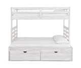 Skyler Twin/Full Bunk Bed - White thumbnail 4