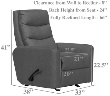 Merlin Glider Recliner - Walnut
