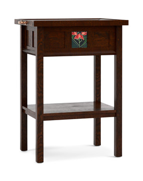 image Floral Tile Tray Table