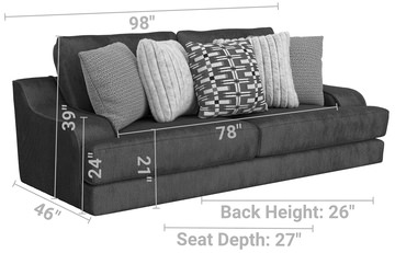 Dion Sofa - Sapphire