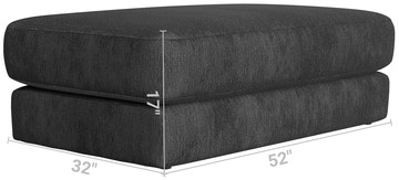 Dion Ottoman - Sapphire