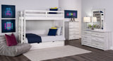 Skyler Twin/Twin Bunk Bed With Ladder - White thumbnail 8