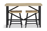 Sierra Sofa Bar Table And 2 Stools - Natural thumbnail 1