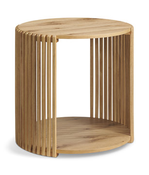 image Garcia End Table - Rustic Oak